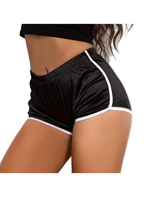 Tulucky Women's Sexy Booty Dolphin Shorts Sports Gym Workout Night Club Hot Pants