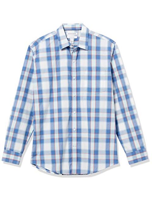 Amazon Essentials Men's Long-Sleeve Regular-fit Cotton Casual Poplin Shirt