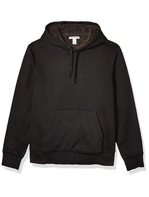 Amazon Essentials Men's Standard Sherpa-Lined Pullover Hoodie Sweatshirt