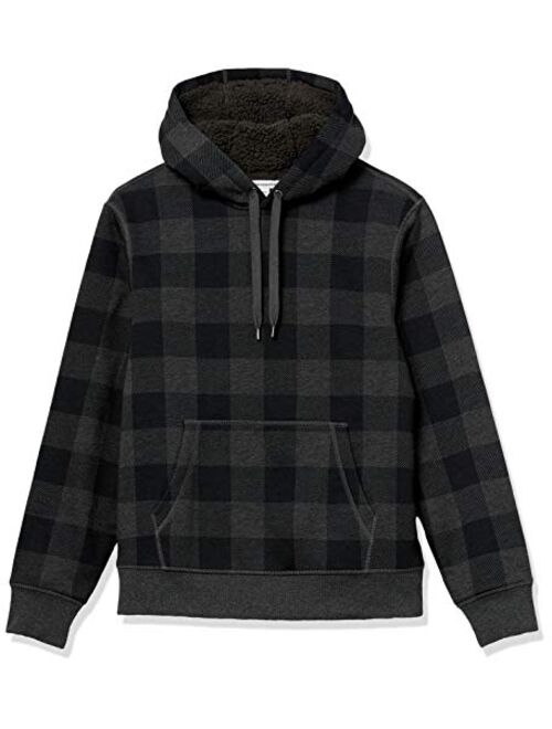 Amazon Essentials Men's Standard Sherpa-Lined Pullover Hoodie Sweatshirt