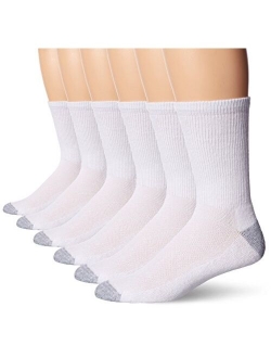 Men's 6-Pack FreshIQ Odor Control X-Temp Comfort Cool Crew Socks