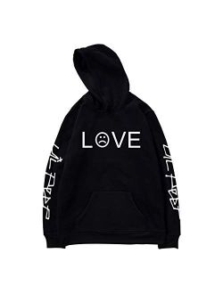 Unisex Hoodie Love Printed Fashion Sport Hip Hop Hoodie Sweatshirt Pocket Jacket Pullover Tops