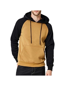 DELight Men's Fashion Fit Full-Zip Hoodie with Inner Cell Phone