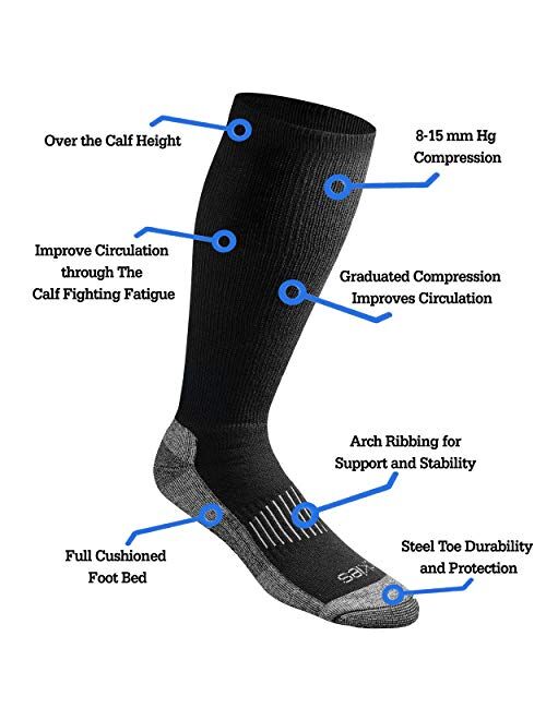 Buy Dickies mens Light Comfort Compression Over-the-calf Socks online ...