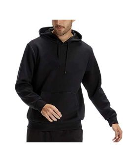 CASEI Solid Hoodies for Men Athletic Pullover Hoodie Lightweight Sweatshirt with Pockets