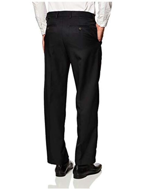 Amazon Essentials Men's Expandable Waist Pleated Work Dress Pants