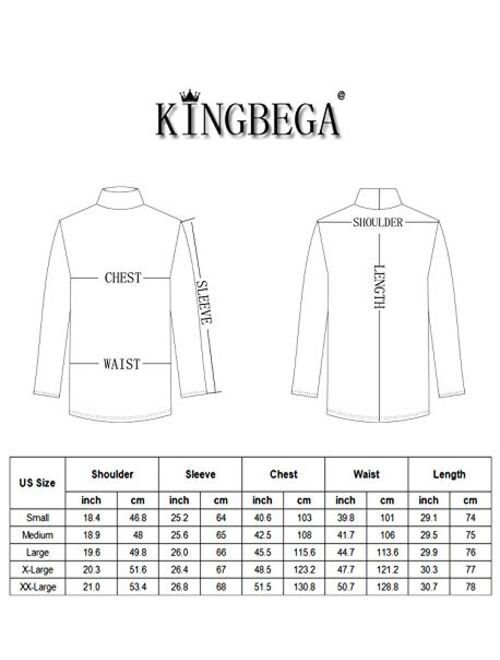KINGBEGA Men Regular Fit Basic Lightweight Long Sleeve Pullover Top Mock Turtleneck T-Shirt