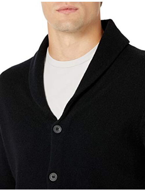 Amazon Brand - Goodthreads Men's 100% Lambswool Long-Sleeve Shawl Collar Cardigan Sweater