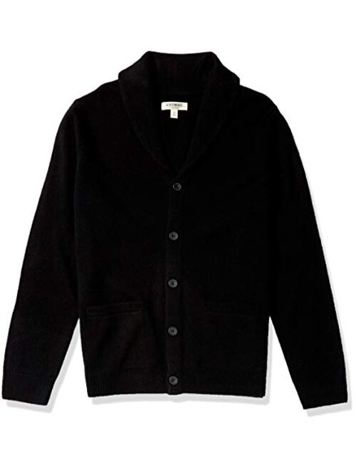Amazon Brand - Goodthreads Men's 100% Lambswool Long-Sleeve Shawl Collar Cardigan Sweater