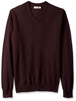 Amazon Brand - Goodthreads Men's Lightweight Merino Wool V-Neck Sweater