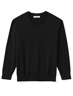 Men's Big and Tall V-neck Sweater
