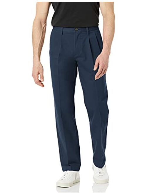 Amazon Essentials Classic-fit Wrinkle-Resistant Pleated Chino Pant