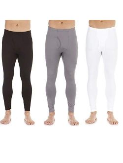 Bodtek Mens Thermal Underwear Pants Premium Long Johns Fleece Lined Base Layer Bottom