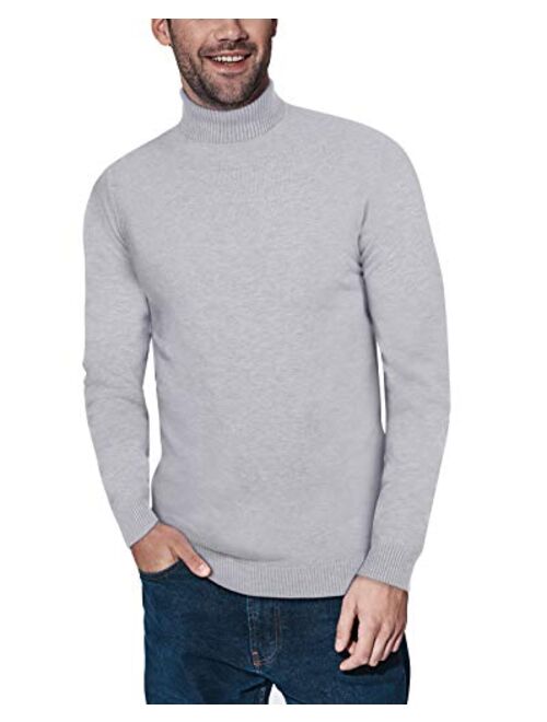Slim Fit Pullover with Roll Collar XRAY Turtleneck Mock Neck Sweater for Men 