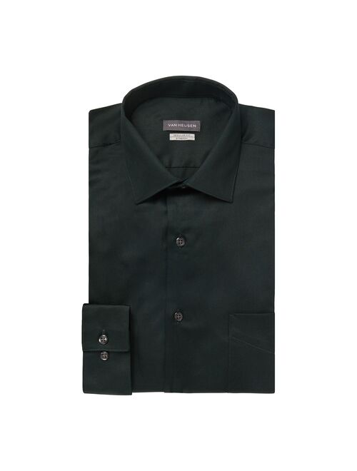 Men's Van Heusen Regular-Fit Lux Sateen Stretch Long Sleeve Dress Shirt