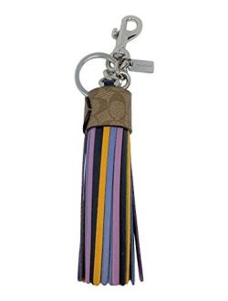 Colorblock Tassel Bag Charm in Signature Canvas Style No. 5102