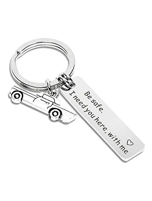 Drive Safe Keychain I Need You Here With Me Gifts for Husband Dad Boyfriend Gifts Valentines Day Father's day BirthdayGift