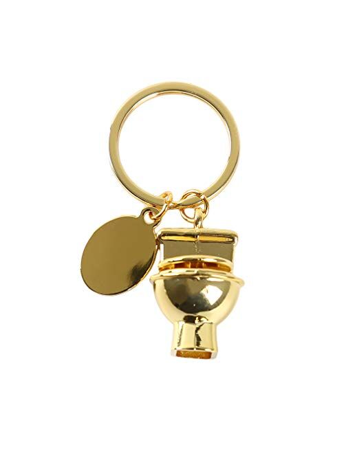 NIKOLay Funny Toilet Keychain Creative Closestool Keyfob Key Ring Custom Joke Gifts