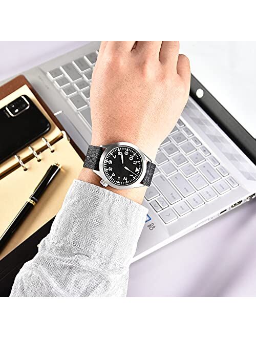 Canvas Quick Release Watch Band 18mm 20mm 22mm 24mm Nylon Watch Strap for Men Sturdy Breathable Replacement Watchband for Women