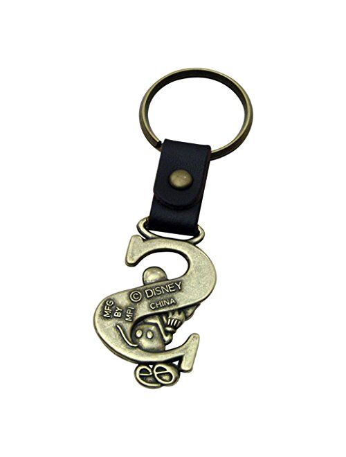 Disney Mickey Mouse Letter S Brass Key Chain