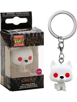 Pocket POP! Keychain Game of Thrones - Ghost [Flocked] Exclusive