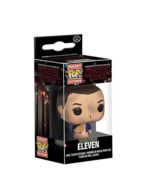 Funko Pop Keychain Stranger Things Eleven with Eggo (No Wig) Action Figure