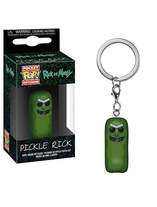 Funko 35929 Pop! Keychain: Rick & MortyPickle Rick, Multicolor