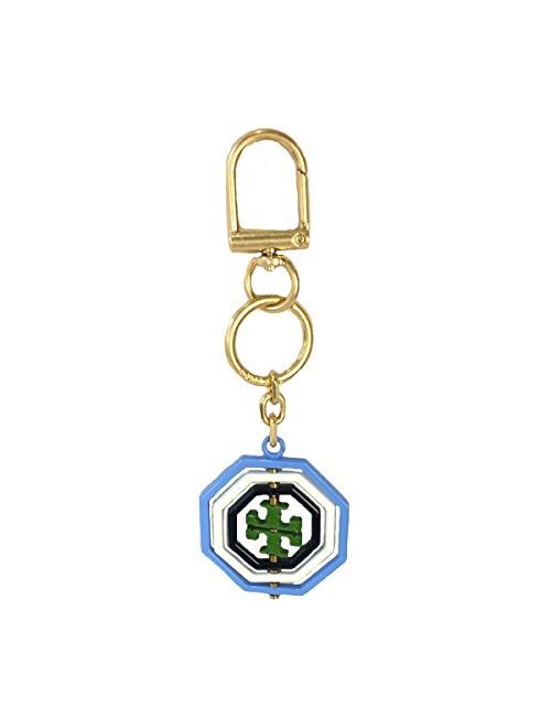 Tory Burch Rotating Geo Logo Key FOB Bag Charm