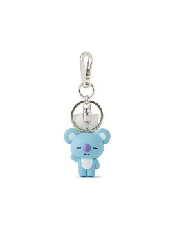 KOYA Character Mini Cute Figure Keychain Key Ring Bag Charm with Clip, Blue