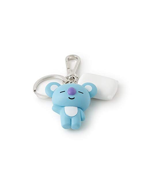 BT21 KOYA Character Mini Cute Figure Keychain Key Ring Bag Charm with Clip, Blue
