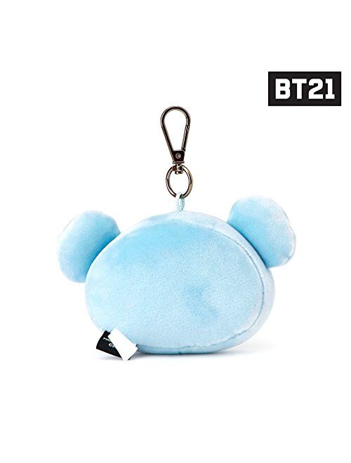 BT21 KOYA Character Soft Plush Stuffed Animal Keychain Key Ring Bag Charm, 10 cm, Blue