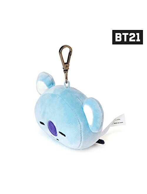 BT21 KOYA Character Soft Plush Stuffed Animal Keychain Key Ring Bag Charm, 10 cm, Blue