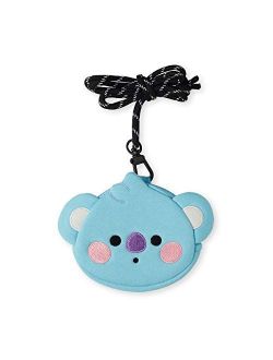 Baby Series Character Small Coin Purse Pouch ID Card Wallet with Lanyard