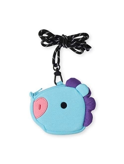 Baby Series Character Small Coin Purse Pouch ID Card Wallet with Lanyard