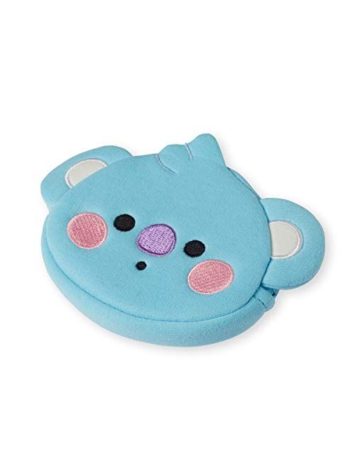 BT21 Baby Series Character Small Coin Purse Pouch ID Card Wallet with Lanyard