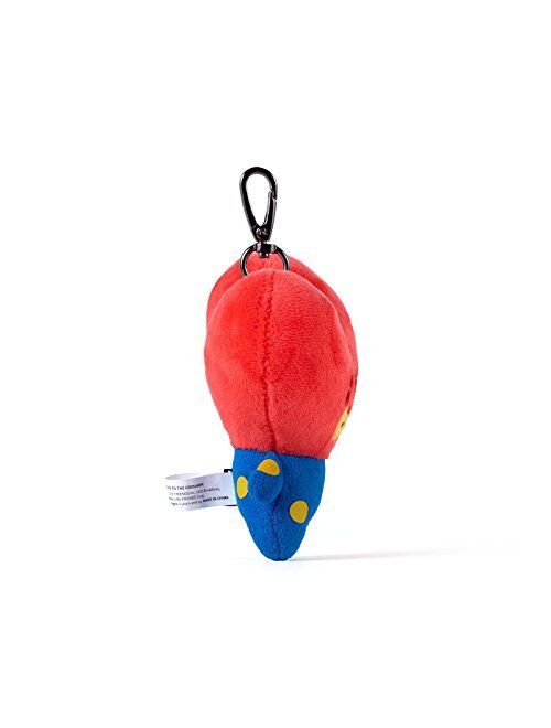 BT21 Tata Pluch Keyring One Size Red