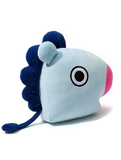 BT21 MANG Character Plush Stuffed Animal Cute Face Toy Pillow Room Decor, 16.5 Inch, Blue