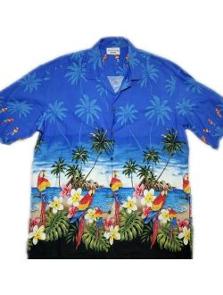 Pacific Legend Mens Hawaiian SS Button Up Camp Shirt Made in Hawaii Size XL