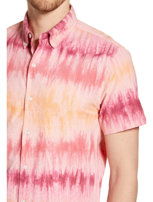 NEW Bonobos Button Shirt Tie Dye Hawaiian Style Beach Party Cotton Mens Large