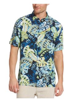 short sleeve Tropical Print Hawaiian Shirt