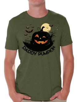 Halloween T-Shirt Daddy Pumpkin Shirts for Men