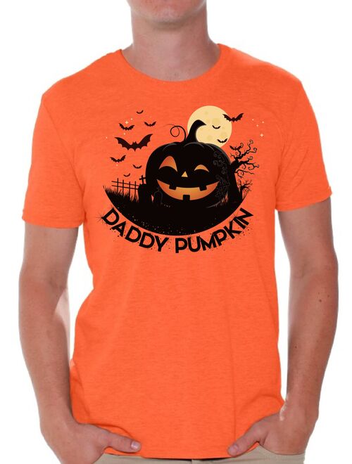 Awkward Styles Halloween T-Shirt Daddy Pumpkin Shirts for Men