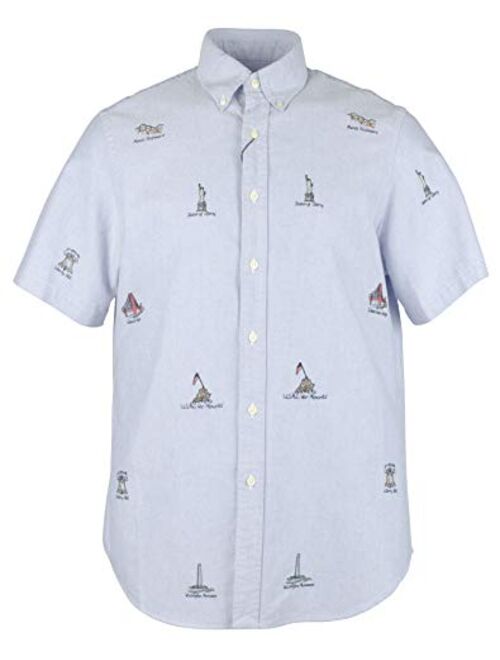 Polo Ralph Lauren Ralph Lauren Mens Americana Short Sleeve Button Down Casual Shirt