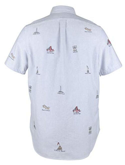 Polo Ralph Lauren Ralph Lauren Mens Americana Short Sleeve Button Down Casual Shirt