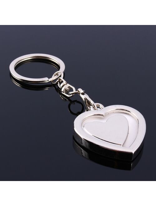 LYUMO Crafts,Key Pendant,Cute Mini Creative Metal Alloy Picture Frame Keyring Keychain Personalized Photo Gift