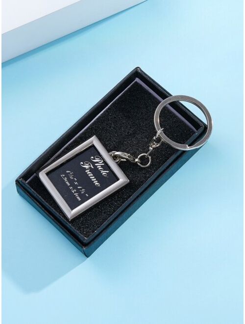 Mini Picture Frame Charm Personalized Photo Keychain