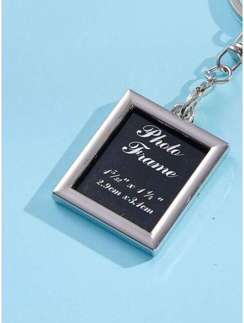 Mini Picture Frame Charm Personalized Photo Keychain