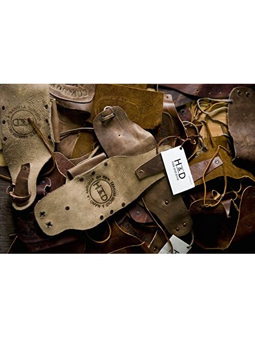 Hide & Drink, Leather Keychain Loop, Belt Key Holder, Everyday Carry, Backpack Organizer, Vintage Accessories, Handmade Includes 101 Year Warranty :: Bourbon Brown