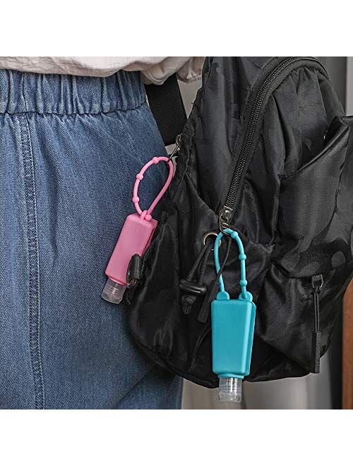 LONGWAY Portable Travel Bottles, 30ml Leak Proof Refillable Travel Containers Empty Bottles Perfect for Hand Sanitizer, Liquid Soap, Lotion