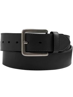 Kingsize Men's Big and Tall Casual Stitched Edge Leather Belt